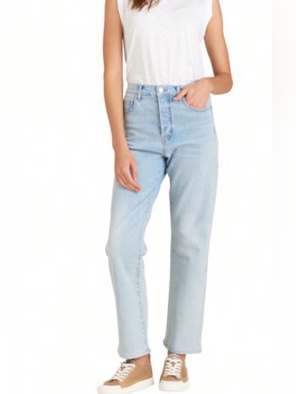 Veronica Beard Blake Classic Straight High Rise Jeans